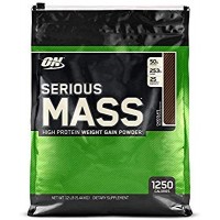 ON Optimum Nutrition Serious Mass Weight Gainer Powder (Chocolate, 12 lbs, 5.44 kg)